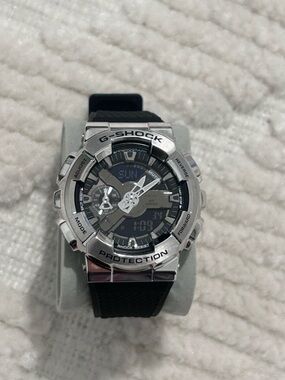 G-Shock Silver and Black Analog-Digital Sport Watch